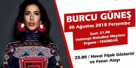 Burcu Gne Ergenede Konser Verecek