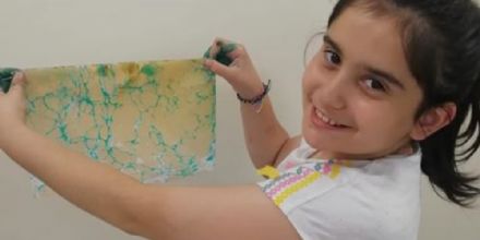 Ergene Belediyesinin Ebru Sanat Kursunda ocuklar Hayal Glerini Gelitiriyor