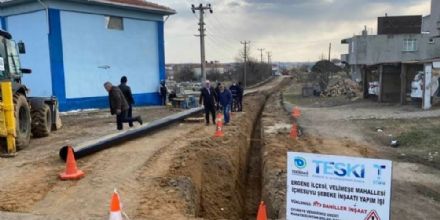 Velime�e�deki Ana Su Borusu Hatt� Yenilendi
