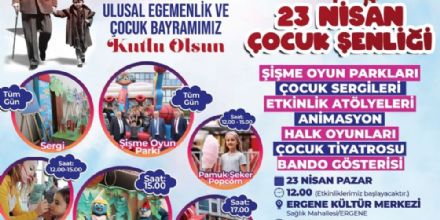 Ergene Belediyesi 23 Nisan ocuk enlii Dzenleyecek