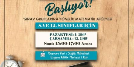 Ergene Belediyesi Matematik Atlyesi Kursu Balyor