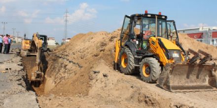 Yeiltepe Mahallesinde Kanalizasyon almas