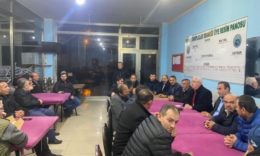 Bakan Ykselden Ergene Sinoplular Derneine ziyaret