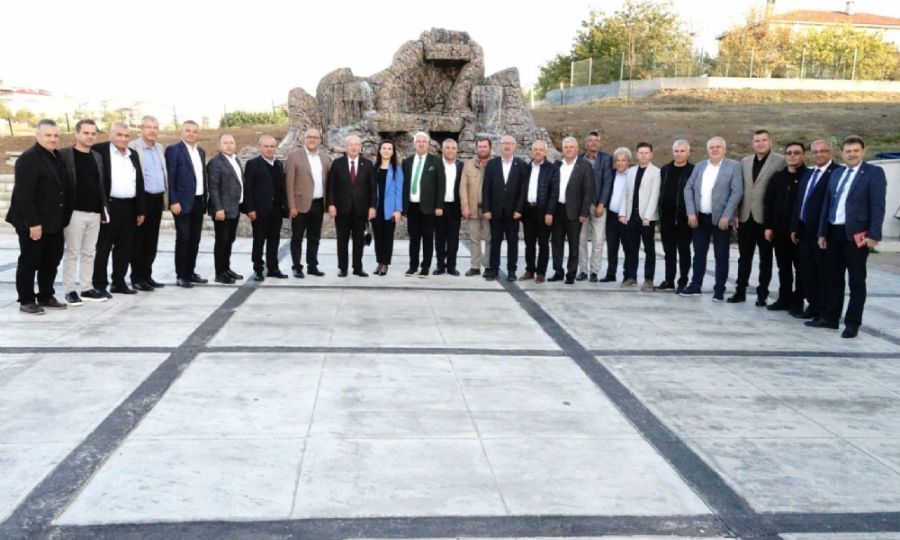 Bakanlar Albayrak ve Yksel Ergeneli muhtarlarla bulutu