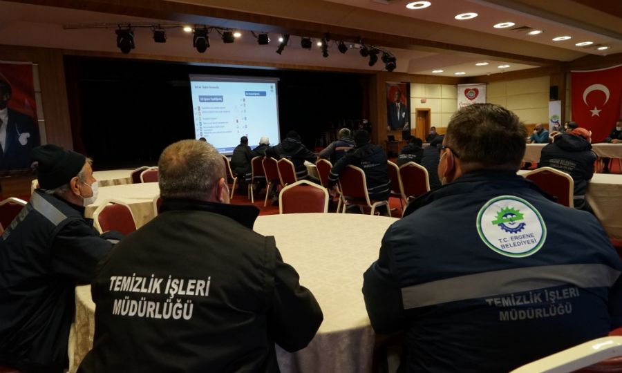 Ergene Belediyesi Personeline Afet ve Acil Durum E�itimi Verildi
