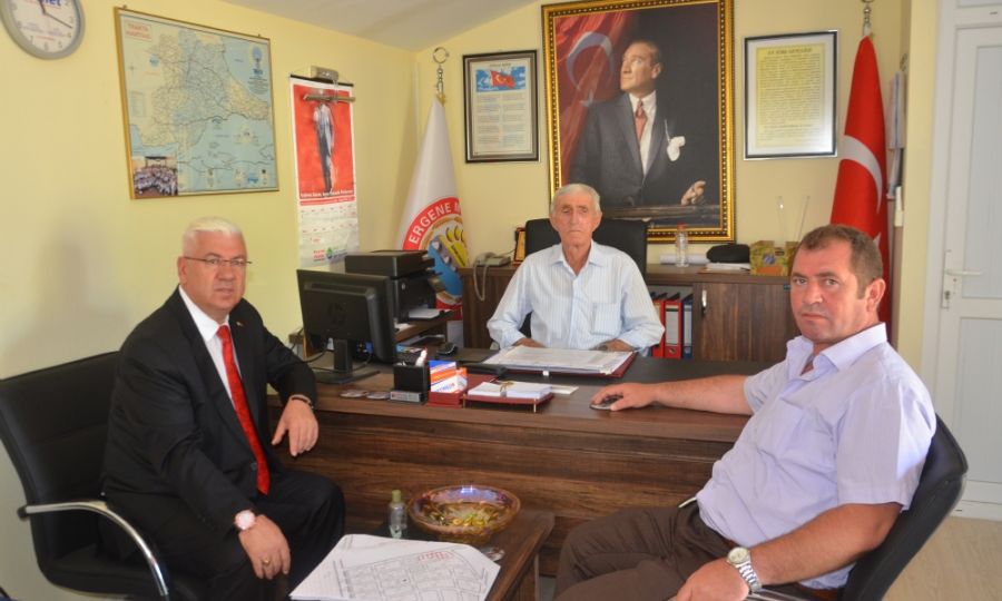 Ba�kan Y�ksel Marmarac�k Mahalle Muhtar�n� Ziyaret Etti