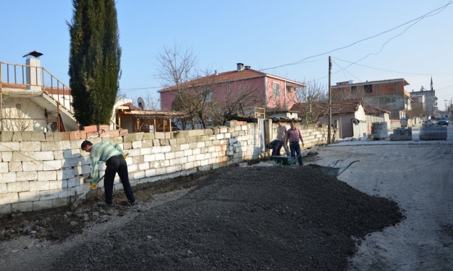 Krkgz Mahallesinde Parke Deme almalar Devam Ediyor