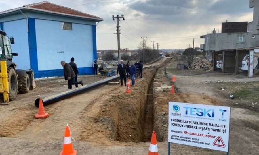 Velime�e�deki Ana Su Borusu Hatt� Yenilendi