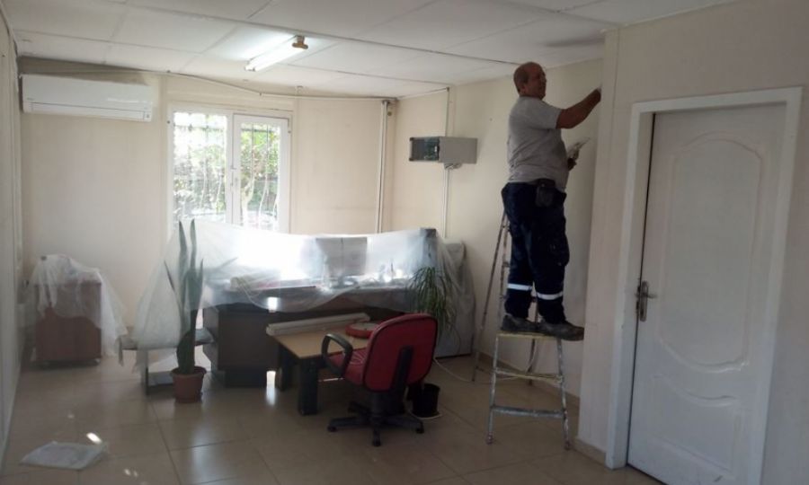 Ergene Belediyesi Ye�iltepe Muhtarl�k Binas�n� Yeniledi
