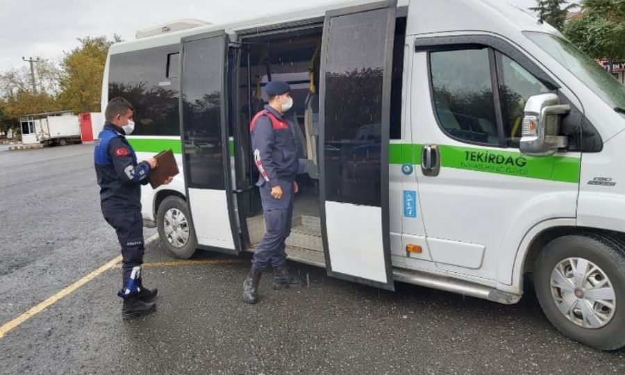 Ergene�de Toplu Ta��ma Ara�lar�nda Covid19 Denetimleri Yap�ld�