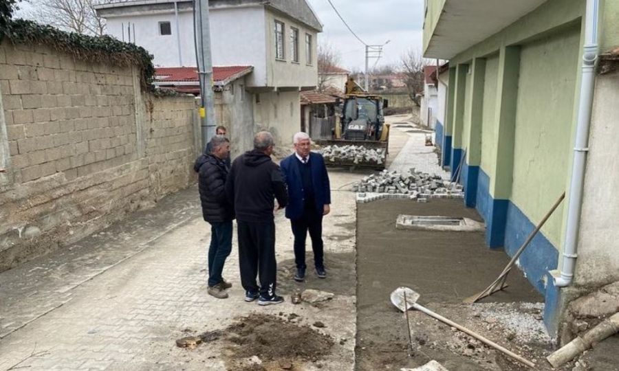 Ergene Belediye Ba�kan� Rasim Y�ksel Pa�ak�y Mahallesinde �al��malar� �nceledi