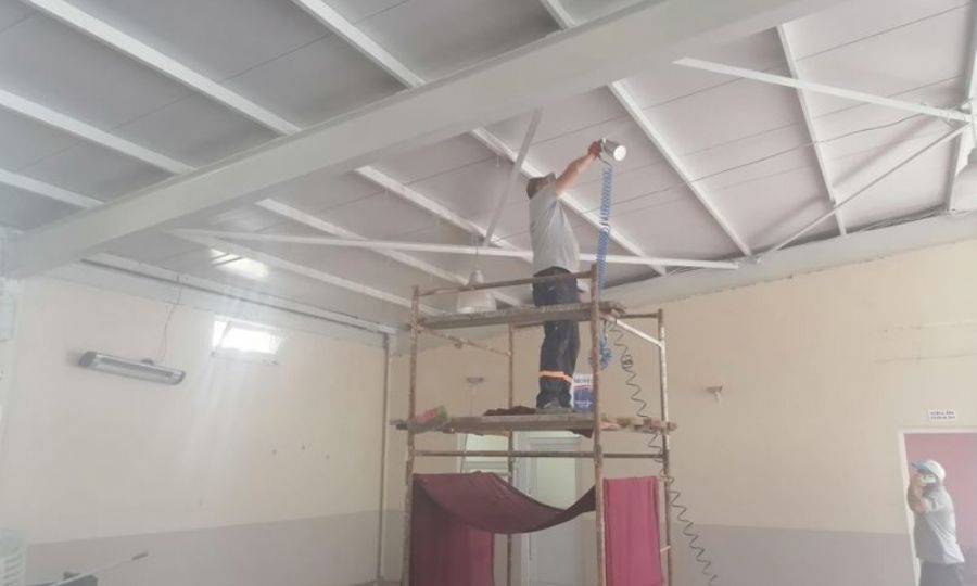 Ergene Belediyesi Dn Salonlarnn Bakm Gerekletiriyor