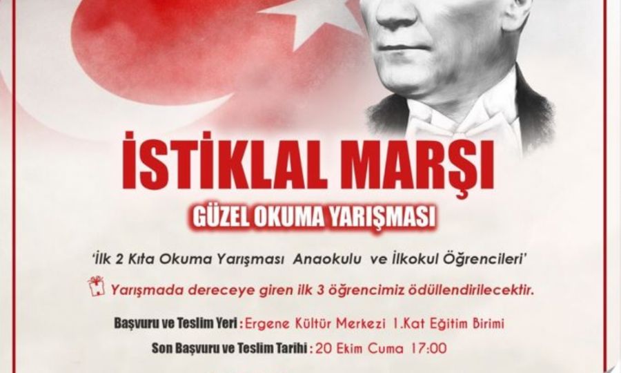 Cumhuriyetin 100. Ylna zel Resim ve stiklal Mar Okuma Yarmas