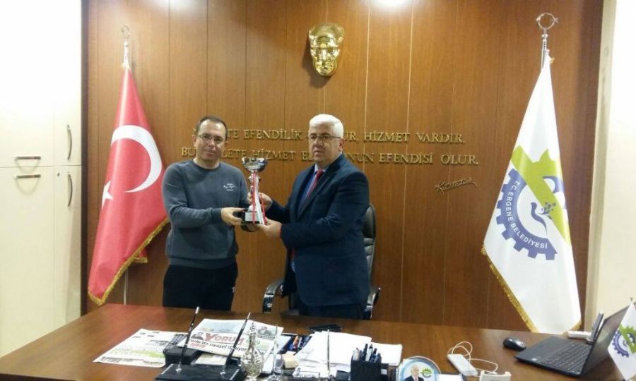 Atletizm Antrenörü Metin Emin’den Başkan Yüksel’e Ziyaret