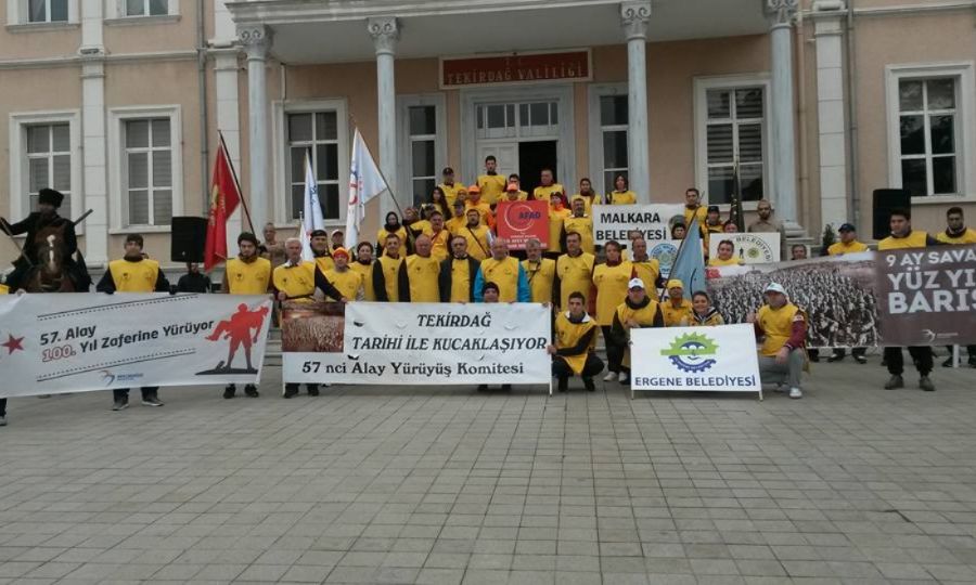Ergene Belediyesi’nden 57.Alay Yürüyüşüne Destek
